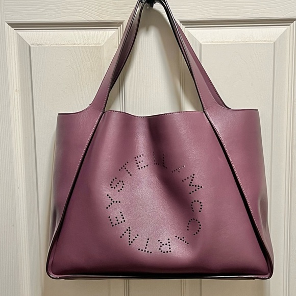 Stella McCartney designer tote in amethyst - Picture 4 of 10